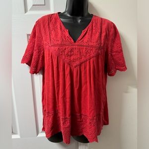 Knox Rose Boho Peasant Top - Flowy